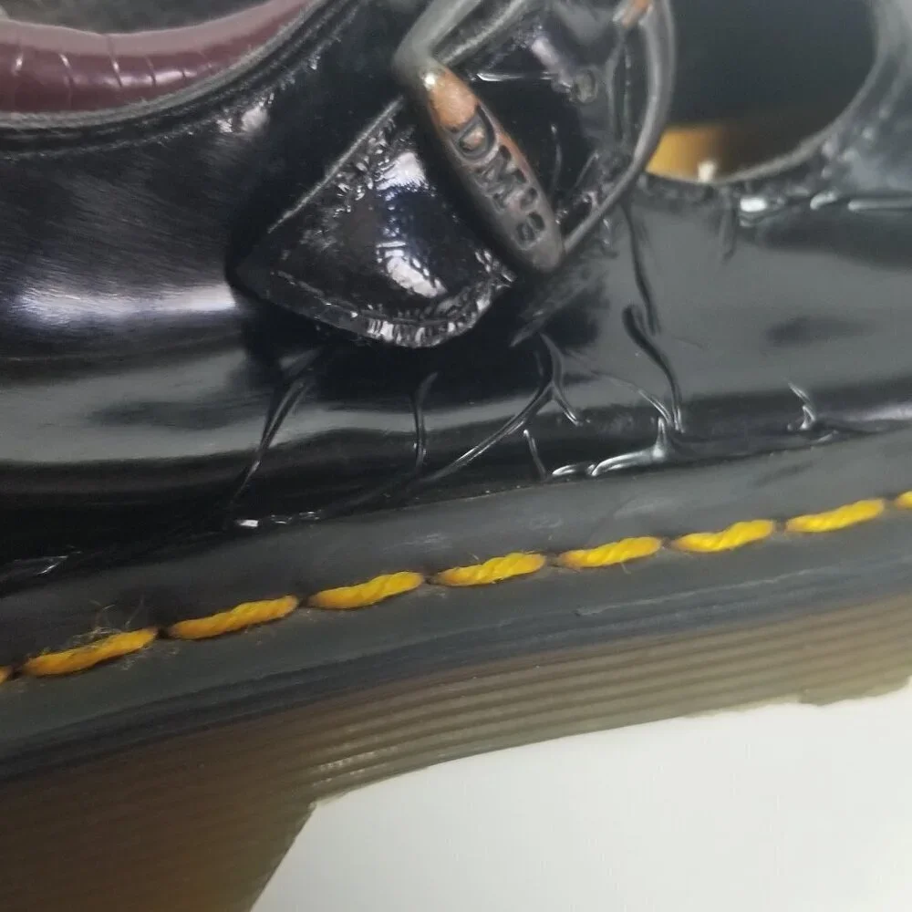Dr. Martens Maccy Mary Jane Girls Patent Leather Shoes Sz 13-1